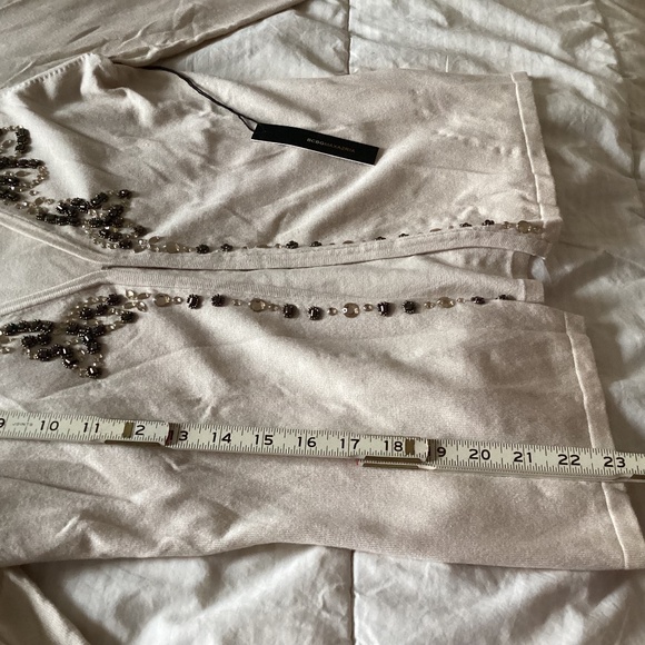 NWT Vintage beaded sweater set. Sleeveless shell with cardigan BCBGMaxAzria MED - Picture 11 of 16
